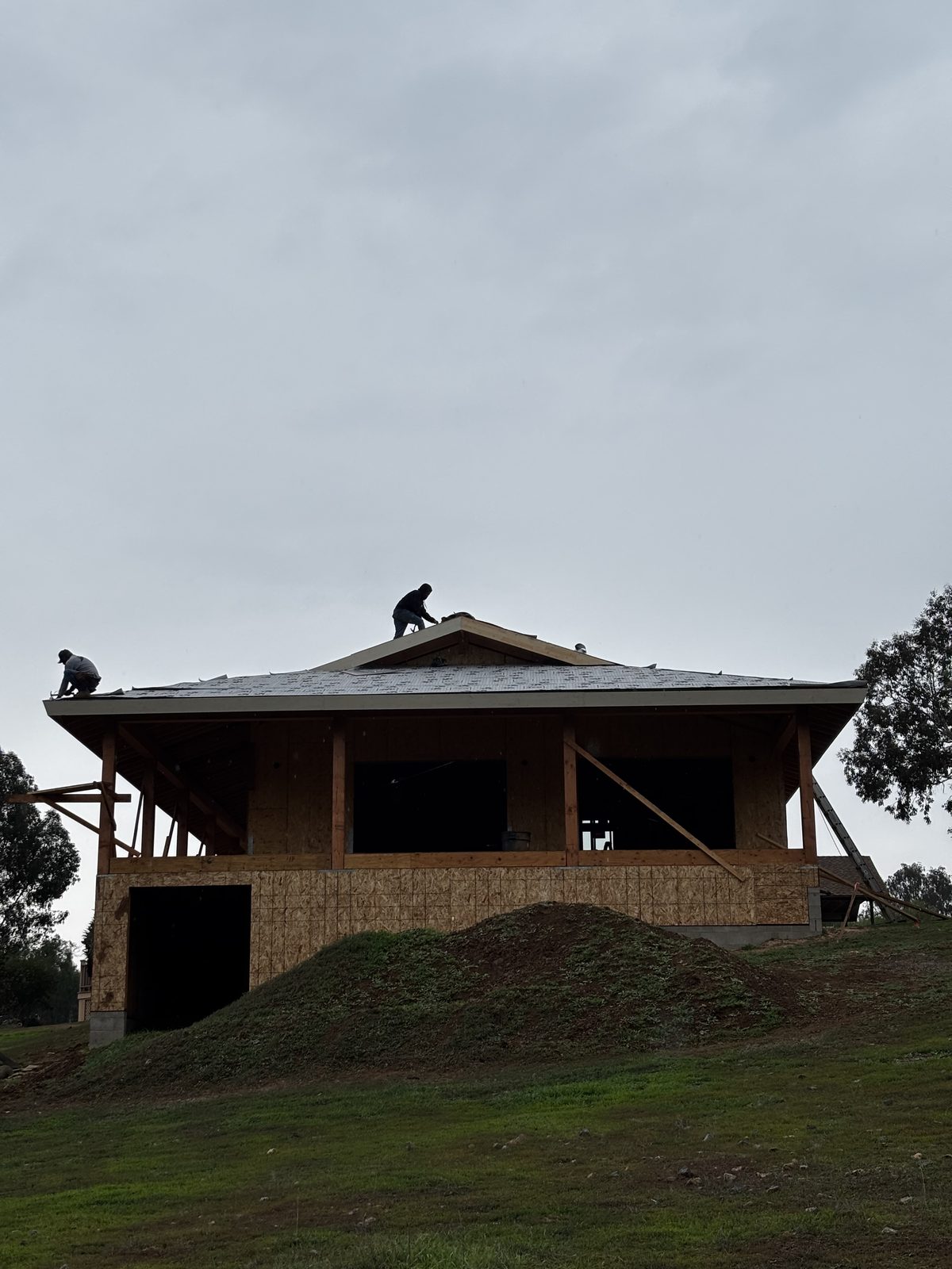 Custom home framing in coastal North County San Diego