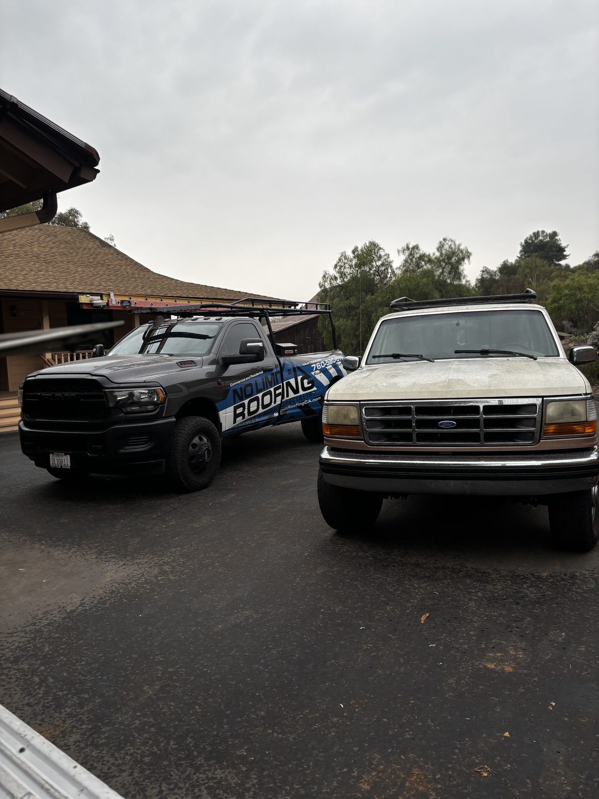 Roofing trade partner on site